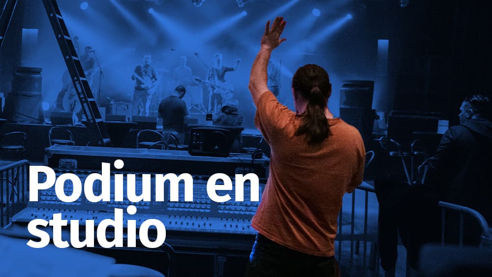 Podium en studio
